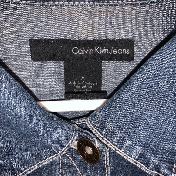 ~SOLD~ Calvin Klein Jean Jacket - Picture 3 of 4